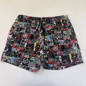 RSVLTS Star Wars Swim Trunks Mens 2XL Comic Strip Darth Yoda Hybrid Shorts